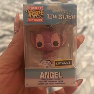 Disney Lilo & Stitch Angel Pocket Pop Keychain in Purple